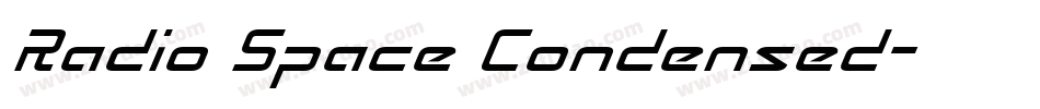 Radio Space Condensed字体转换